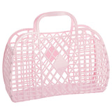 Retro Basket Jelly Bag - Large: Bubblegum Pink