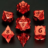 Morning Star Hollow Dice Set - Shiny Red