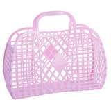 Retro Basket Jelly Bag - Large: Bubblegum Pink