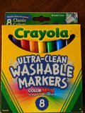 Ultra Clean Washable Markers in Classic Colors Crayola