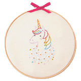 Unicorn Embroidery Wall Art Kit
