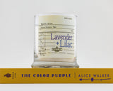 Lavender + Lilac / The Color Purple / book themed candle