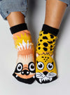 Sloth & Cheetah | Kids Socks | Mismatched Cute Socks
