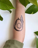 Avocado Temporary Tattoo