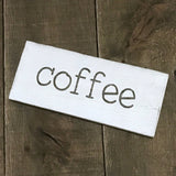 small coffee sign, coffee bar decor, coffee lover gift