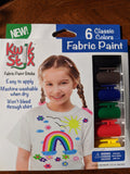 Kwik Stix Fabric Paint 6 Classic Colors