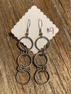 Silver Circle Chain Earrings
