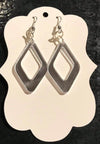Silver Mirrored Earrings