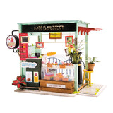 DGM06, Ice Cream Station DIY Miniature Dollhouse Kit