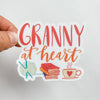 Granny At Heart Sticker Decal