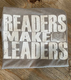 Readers Make Leaders Youth graphic tee heather grey