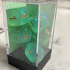 Borealis Polyhedral Light Green/Gold 7-Die Set