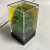 Borealis Polyhedral Maple Green/Yellow 7-Die Set